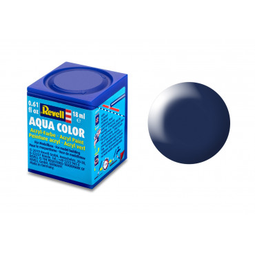 TINTA ACRÍLICA AQUA COLOR SOLÚVEL EM ÁGUA AZUL LUFTHANSA SEDA 18ML 350 REVELL REV 36350